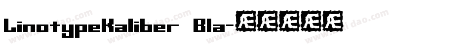 LinotypeKaliber Bla字体转换